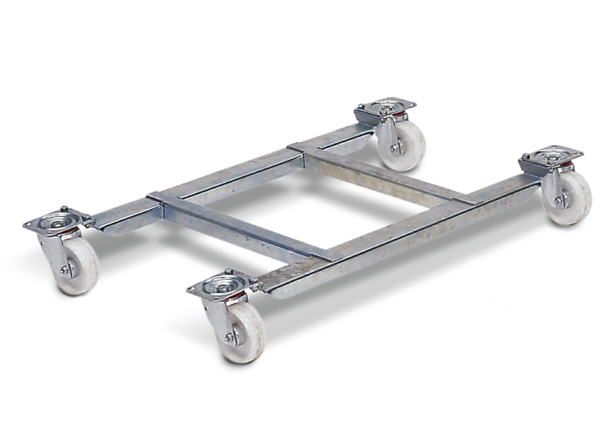 Rollensatz Rollensatz ohne Rahmen für Streugutbehälter V 100/200 Liter, verzinkter Stahl