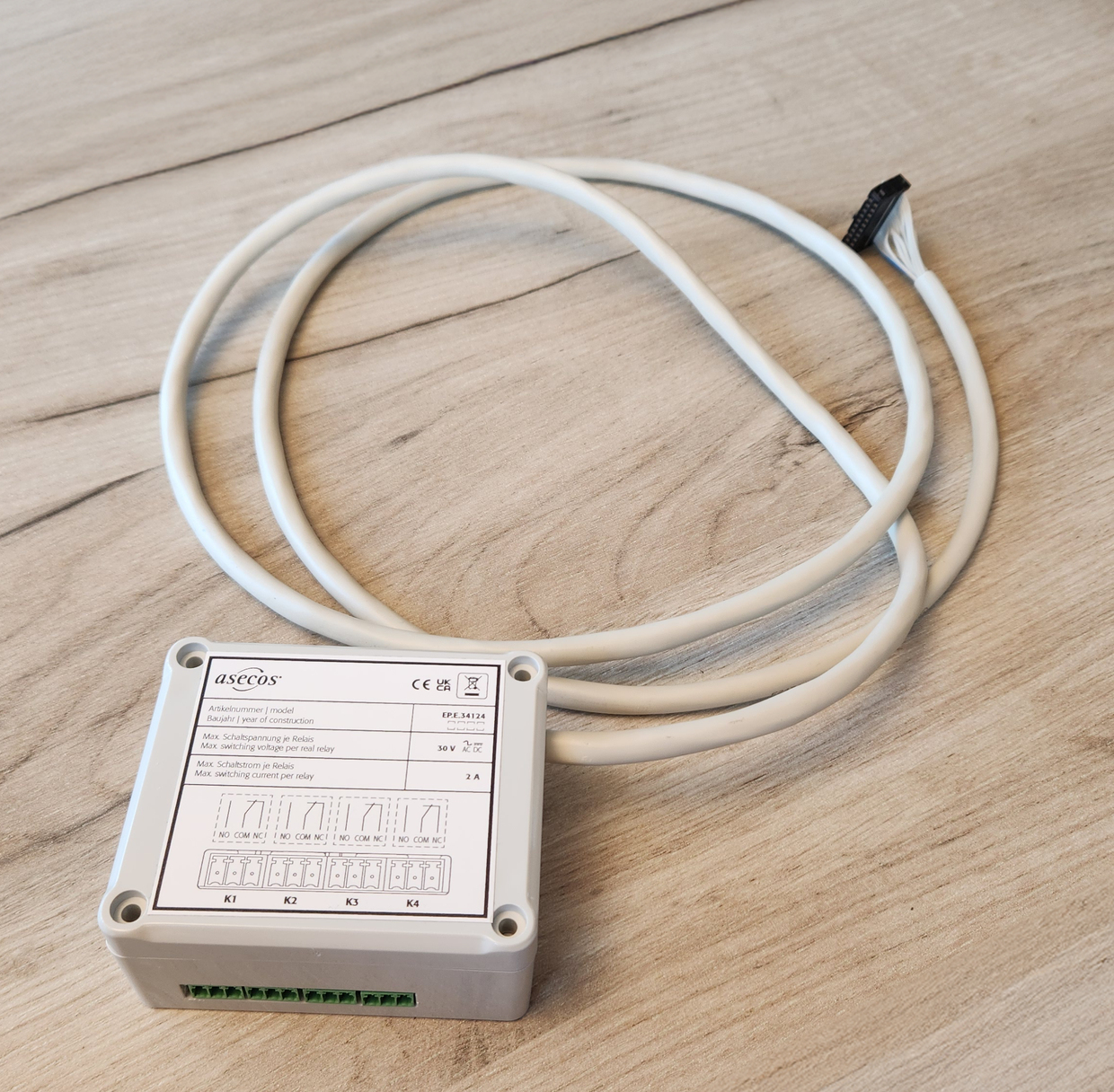 Relaismodul zur Weiterleitung verschiedener Alarmstufen (max. 4) für Modelle BATTERY CHARGE PRO und BATTERY STORE PRO für Sicherheitsschränke IO90