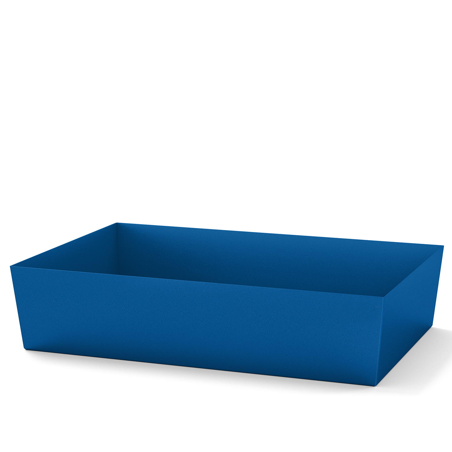 Auffangwanne, Stahl pulverbeschichtet Blau, für 1 x 200-L-Fass + Kleingebinde, Maße 815x1236x255 mm