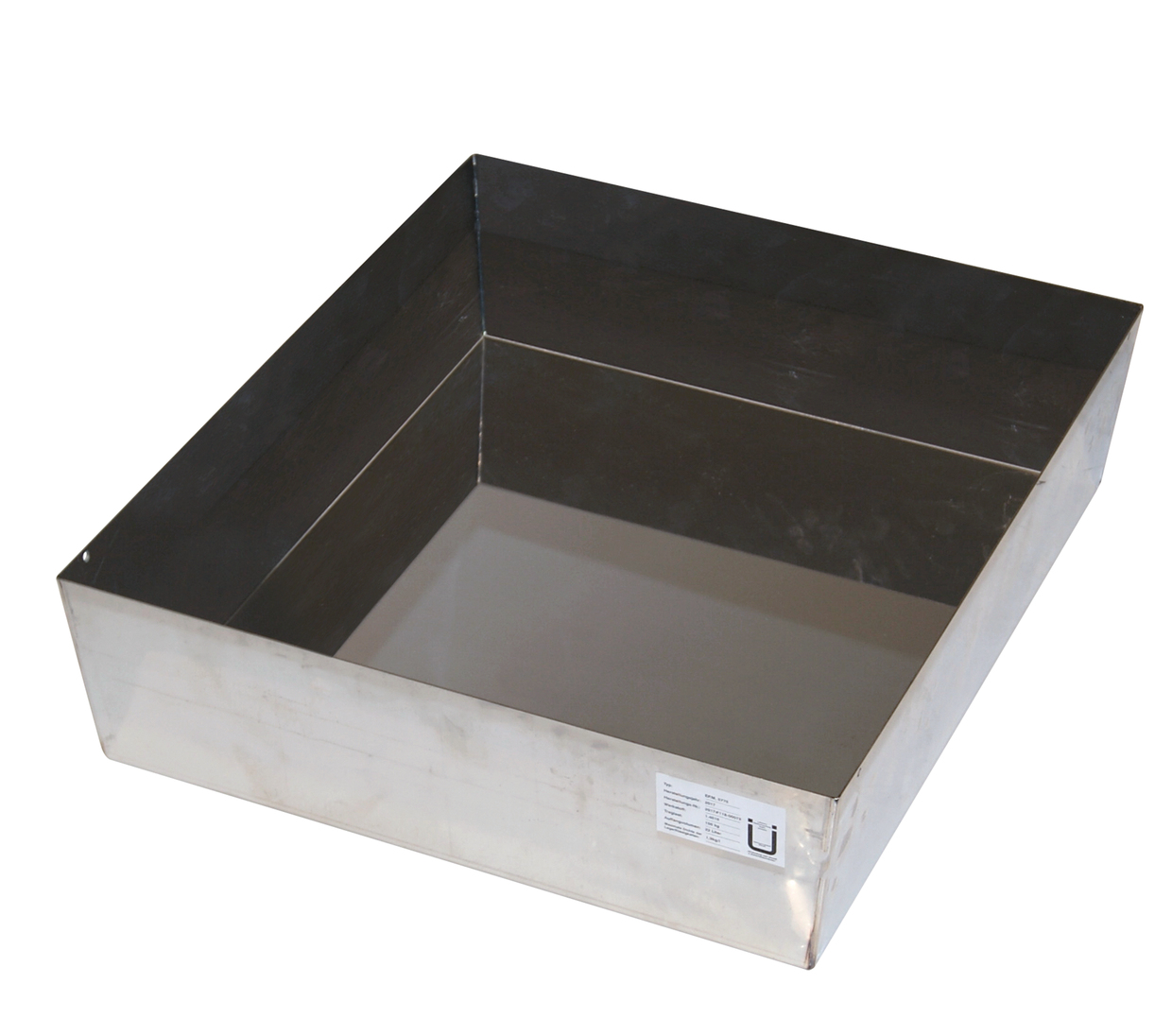 Bodenauffangwanne STAWA-R für Sicherheitsschränke Q90/S90, Edelstahl 1.4016, Maße 442x507x127 mm